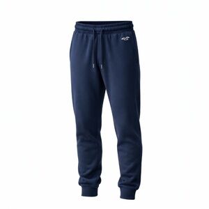 Hollister Navy Fleece Joggers Size Men’s S Drawstring Sweatpants Excellent